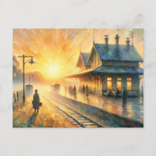 Lonely Station Postcard