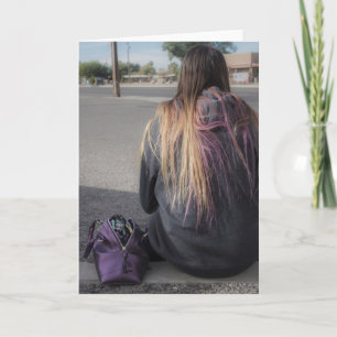Lonely Teen Alone Photograph Greeting Card