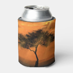 Lonely Tree Sunbeams - Drawing Art Collection Can Cooler