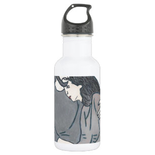Lonely woman meets God 532 Ml Water Bottle