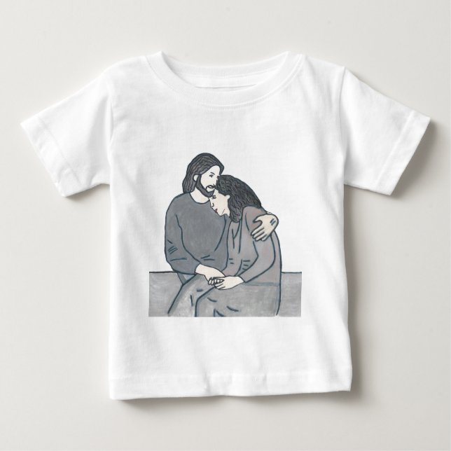 Lonely woman meets God Baby T-Shirt (Front)