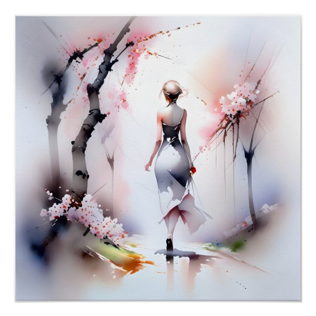 Lonely Woman Walking  Poster (Front)