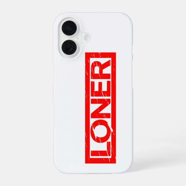 Loner Stamp iPhone 16 Case (Back)