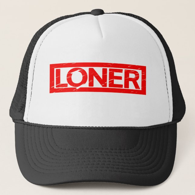 Loner Stamp Trucker Hat (Front)
