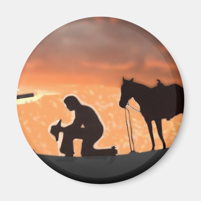 Lonesome Cowboy Magnet (Front)