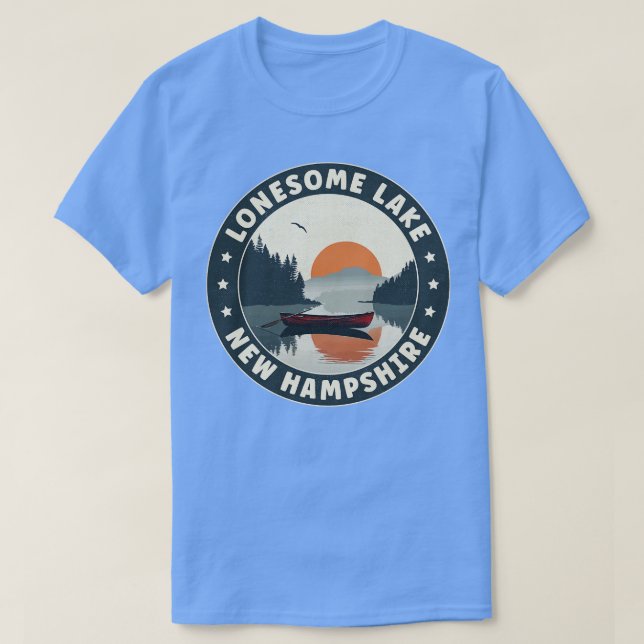 Lonesome Lake New Hampshire Sunset T-Shirt (Design Front)