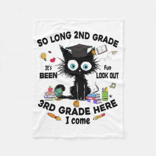 Long 2nd Grade 3rd Grade Here I Come Graduation La Fleece Blanket
