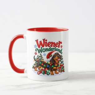 Long and Merry Christmas Funny Dachshund Xmas Mug