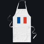 Long apron with French flag<br><div class="desc">Long apron with French flag</div>
