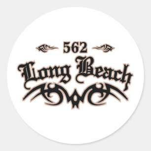Long Beach 562 Classic Round Sticker