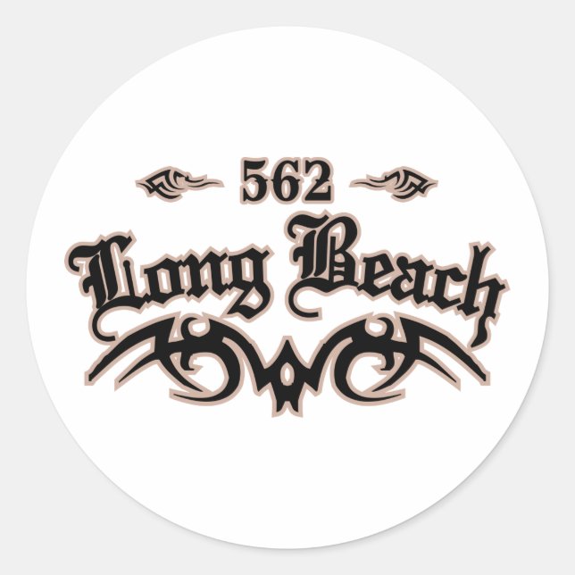 Long Beach 562 Classic Round Sticker (Front)