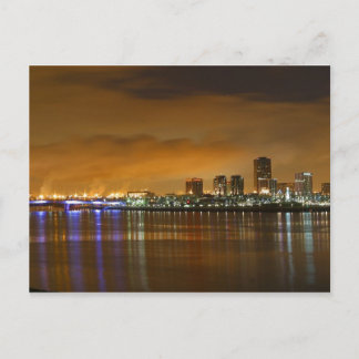 Long Beach at Sunset Postcard