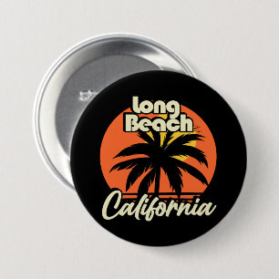Long Beach California 7.5 Cm Round Badge