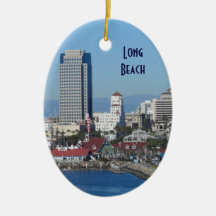 Long Beach, California Ceramic Tree Decoration