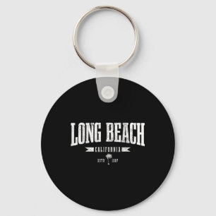 Long Beach California Est. 1897 Vintage Key Ring