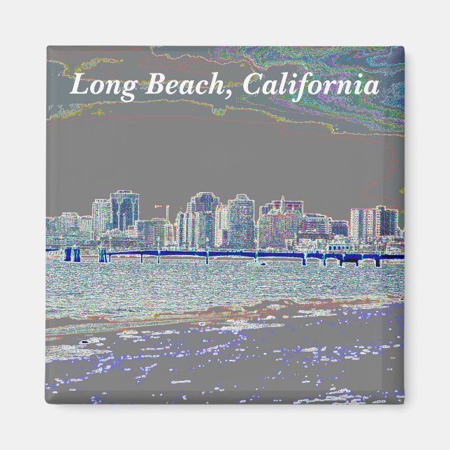 Long Beach, California Magnet (Front)