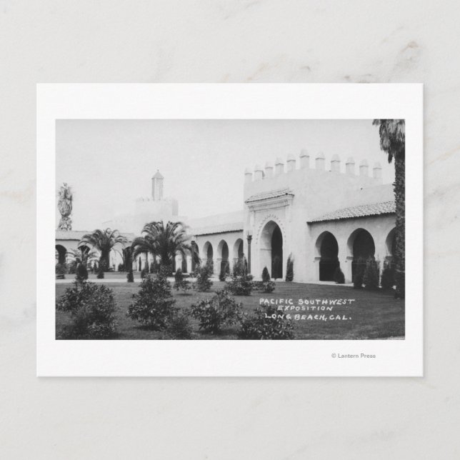 Long Beach, California Pacific SW Expo Bldg. Postcard (Front)