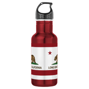 Long Beach California Republic Flag 532 Ml Water Bottle