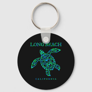 Long Beach California Sea Turtle Boys Girls Toddle Key Ring