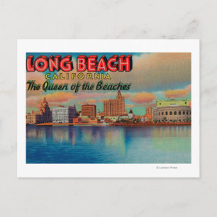 Long Beach, California - The Queen of Beaches Postcard