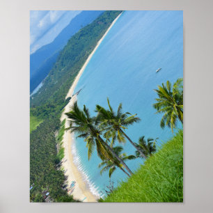 Long Beach in San Vicente Palawan Philippines Poster