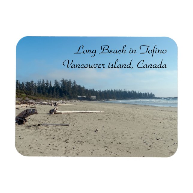Long Beach in Tofino - BC, Canada Magnet (Horizontal)