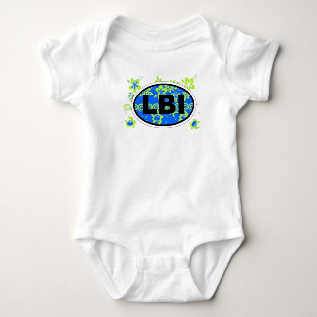 Long Beach Island Baby Bodysuit (Front)