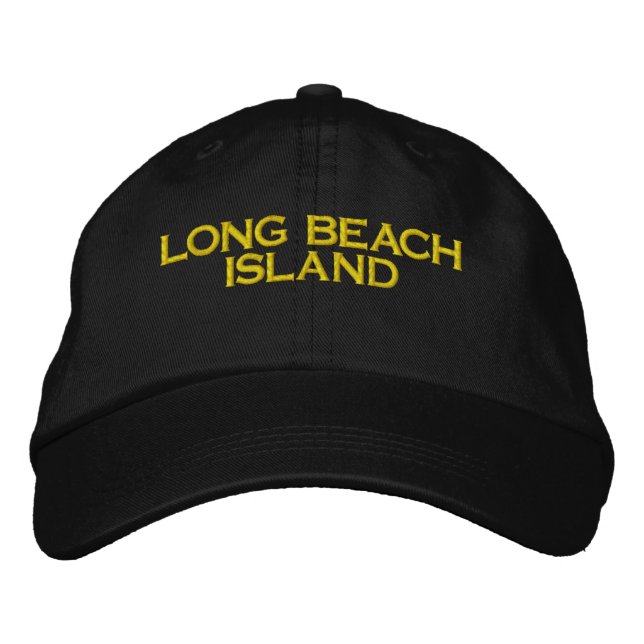 LONG BEACH ISLAND Embroidered Hat (Front)
