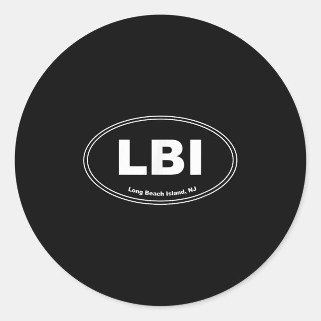Long Beach Island, Lbi  Classic Round Sticker (Front)