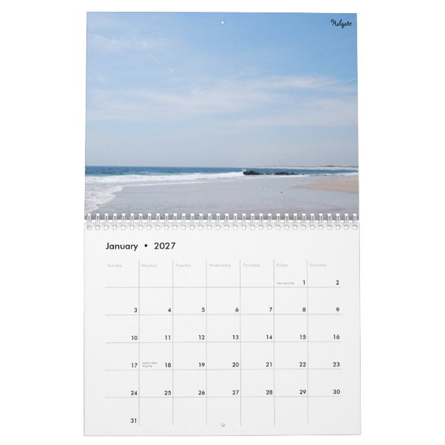 Long Beach Island, NJ Calendar (Jan 2027)