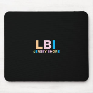 Long Beach Island Nj Colorful Vacation Mouse Pad