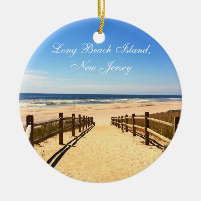 Long Beach Island, NJ LBI Christmas Ornament (Front)