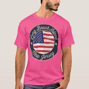Long Beach Island - Patriotic New Jersey Souvenir  T-Shirt