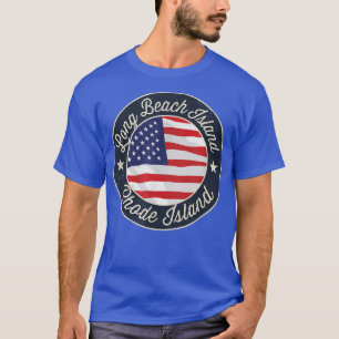 Long Beach Island - Patriotic Rhode Island Souveni T-Shirt