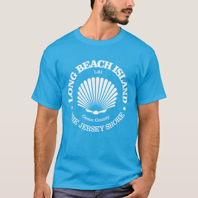 Long Beach Island (seashell) T-Shirt (Front)