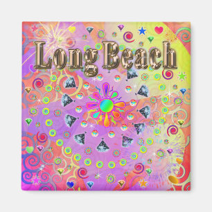Long Beach Lucky Golden magnet