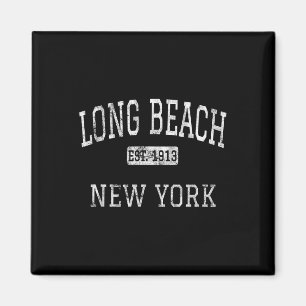 Long Beach New York Ny Vintage Magnet