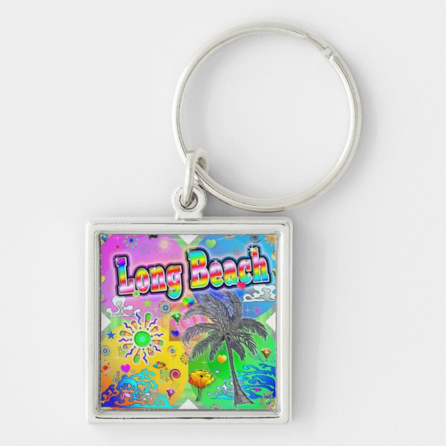 Long Beach Quadro Seasons Keychain (Front)