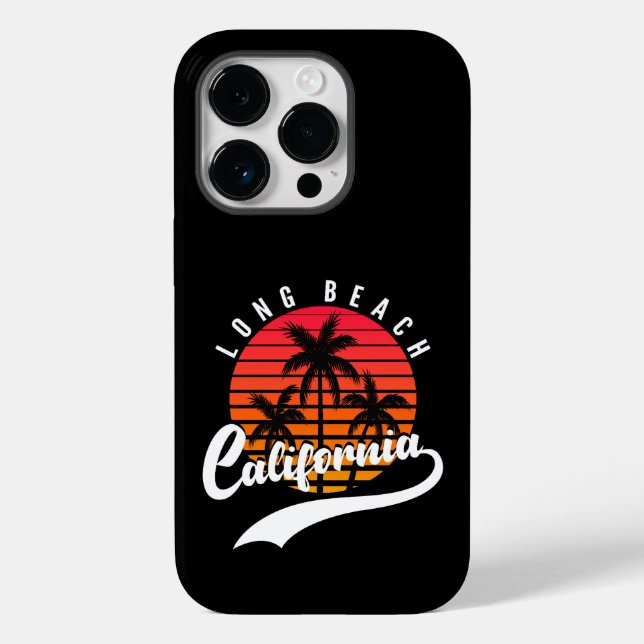 Long Beach Retro  Case-Mate iPhone 14 Pro Case (Back)