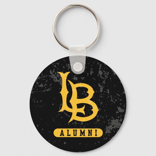 Long Beach State Alumni Distressed Key Ring (Front)