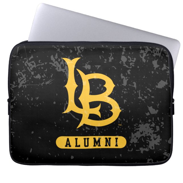 Long Beach State Alumni Distressed Laptop Sleeve (Front)