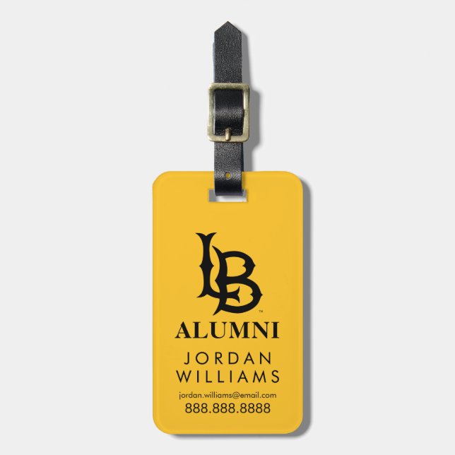 Long Beach State Alumni Luggage Tag (Front Vertical)