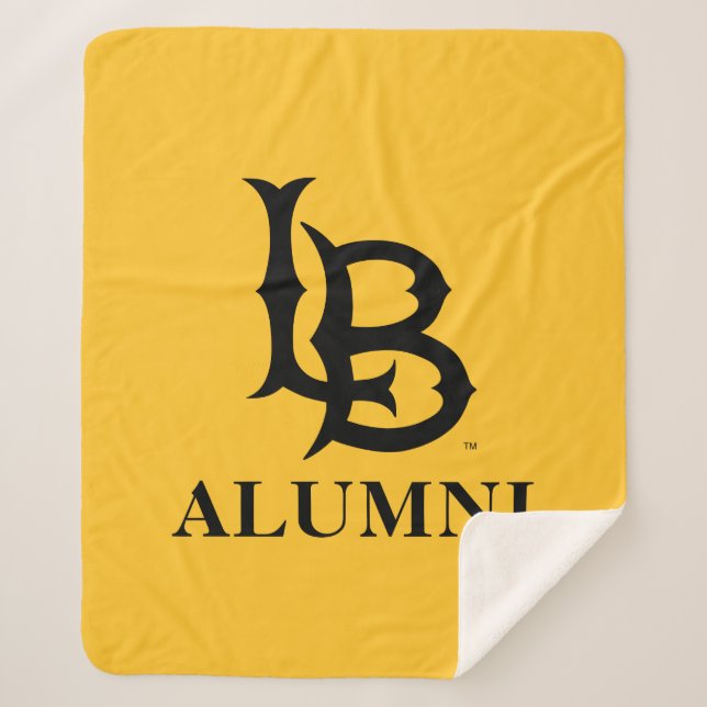 Long Beach State Alumni Sherpa Blanket (Front)