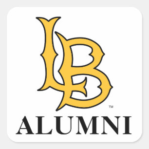 Long Beach State Alumni Square Sticker