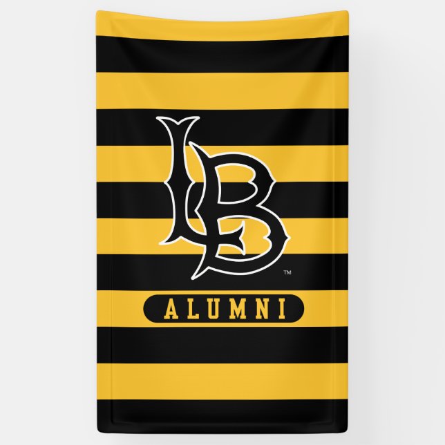 Long Beach State Alumni Stripes Banner (Vertical)