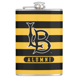 Long Beach State Alumni Stripes Hip Flask