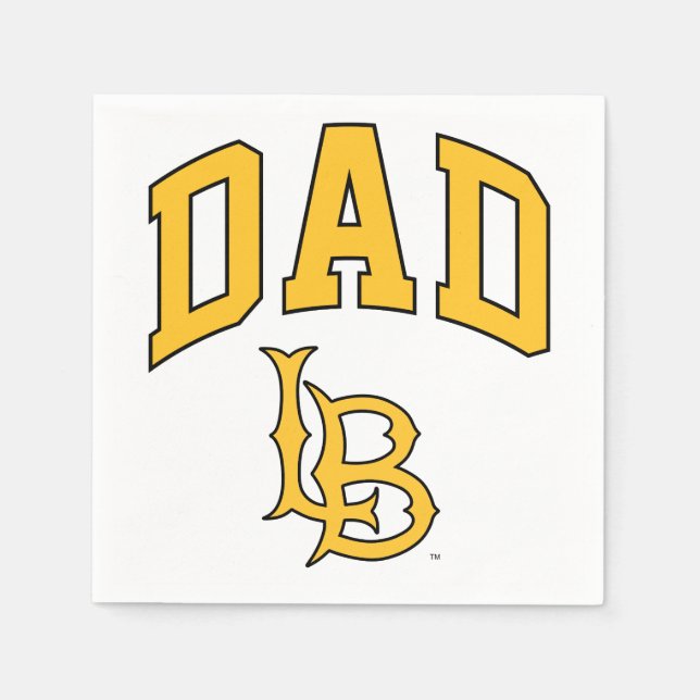 Long Beach State Dad Napkin (Front)