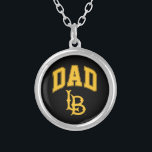 Long Beach State Dad Silver Plated Necklace<br><div class="desc">Check out these California State University Long Beach designs! Show off your California State Pride with these new University products. These make the perfect gifts for the Long Beach student, alumni, family, friend or fan in your life. All of these Zazzle products are customizable with your name, class year, or...</div>