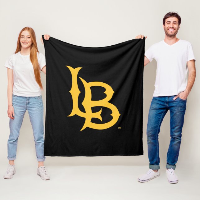 Long Beach State Logo Fleece Blanket (In Situ)