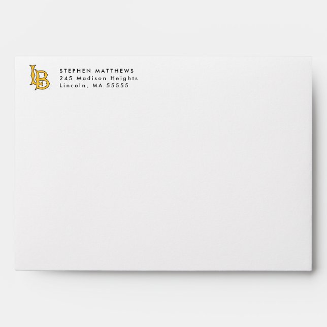 Long Beach State Logo Graduation Envelope (Front)
